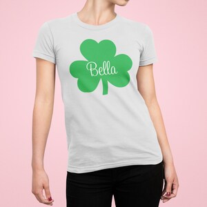 Four Leaf Clover Tshirt,CustomCutest Clover T-Shirt,Custom T-Shirt ,His and Hers Shirt,St Patrick&#39;s Couple&#39;s Shirt,Father&#39;s Day