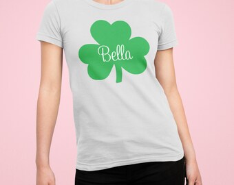 Four Leaf Clover Tshirt,CustomCutest CloverT-Shirt,CustomT-Shirt,His and Hers Shirt,St Patrick's Couple's Shirt,Father's Day,Valentine's Day