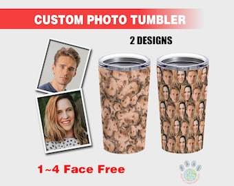 Custom Tumbler with Face, Funny Face Tumbler, Personalized Photo Tumbler, Custom Face Tumbler, Cup with funny Faces, Happy Father’s Day