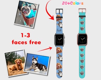 Custom pet bands,Personalized Apple Watch bands with name,Customized watch band with any photos, dog watch band,Graduation Gift,Father&#39;s Day