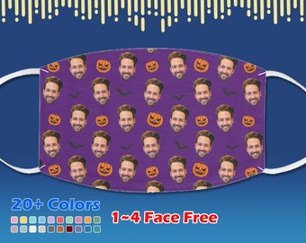 Custom Halloween Face Mask, Personalized Face Mask, Put Your Face on Mask, Custom Photo Face Mask, Mask For Men Women, Halloween Gift