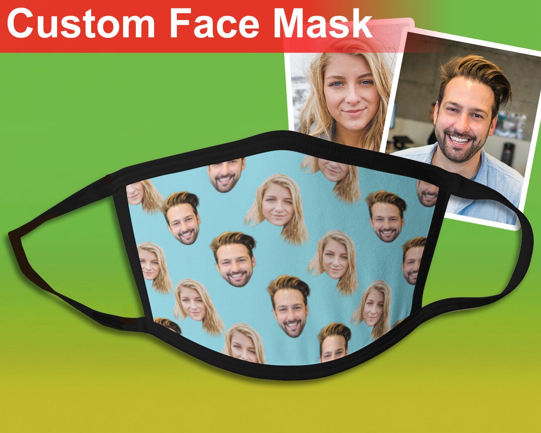 Custom Face Mask Personalized Face Masks Put Your Face on Etsy