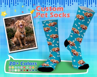 Custom Dog Socks - Put Your Dog on Socks, Dog Lovers, Dog GIft,Funny Dog Socks, Cute Dog Personalized, Funny Dog Socks,Class of 2026