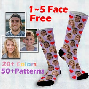 Calzini personalizzati con il viso, calzini divertenti personalizzati con il viso, calzini personalizzati con testo, regalo per la festa del papà, regalo personalizzato per la mamma, classe del 2025