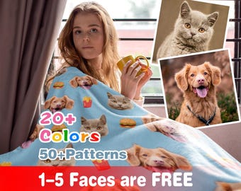 Coperte personalizzate con foto di animali domestici, regalo personalizzato, coperta con foto di animali, coperta per cani, animali domestici sulla coperta, regalo di laurea, regalo per la festa della mamma, regalo per la festa del papà