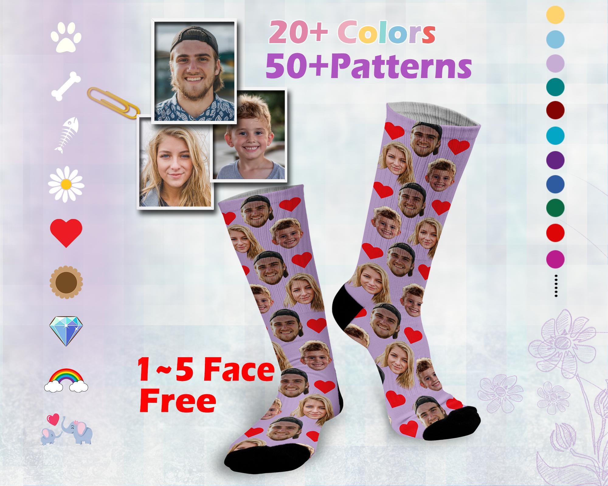 2 Paires De Chaussettes Femme Drôles - Motifs Expressions Cartoon - Taille Unique - Coton/polyester