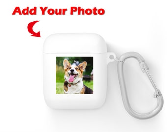 Personalized Dog Photo Print AirPods, AirPods Pro case, Custom Pet Photo Airpods Case, Custom Dog Lover Gifts, Personalized Cat Lover Gifts