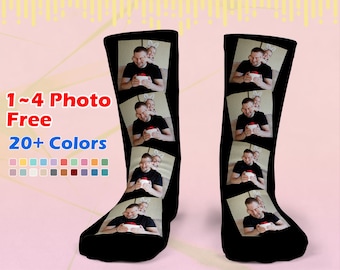 Personalize Family Photo Sock,Custom Photo Socks,Memory Gift for Him,Best Photo Gift for Her,back to school gift, Graduation Gift