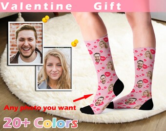 Customized Face Socks ,Personalized socks for couples, gifts for him, gifts for her, Custom photo Socks,Valentine's Day Socks,Chirstmas Gift