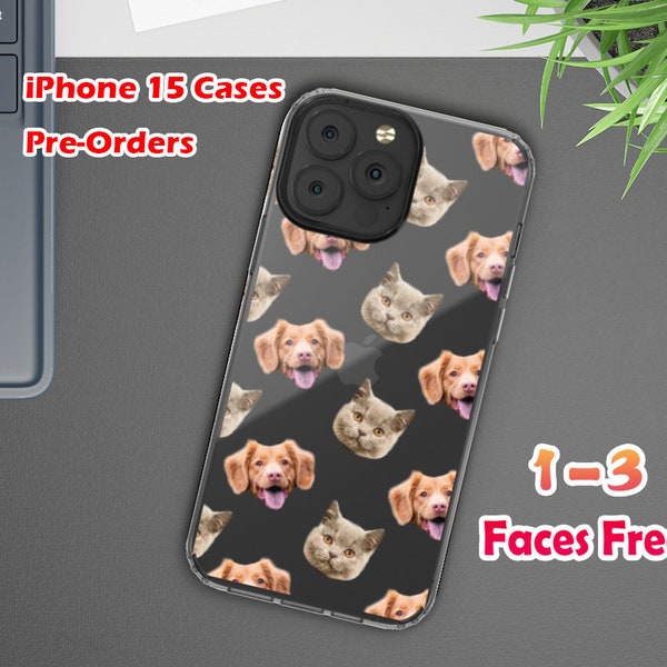 Customized PET Phone Case,Dog Cat Horse Phone Case,Custom Photo iPhone 15 Pro Clear Case,Galaxy S23 Plus,Valentine's Day,back to school gift