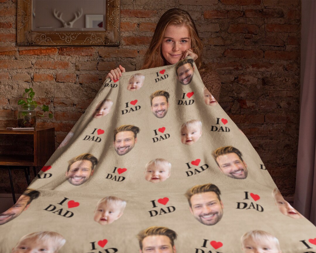 Father's Day Blanket, Personalized Blanket for Dad, Gifts for Him