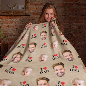 Coperta per la festa del papà, coperta personalizzata per papà, regali per lui, coperta personalizzata per la festa del papà, regalo personalizzato per la figlia per papà e nonno