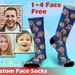 Customized face Socks, Put Any Faces On socks, Custom Sock with text, personalized gifts for family, Funny faces on Socks, Christmas gift 