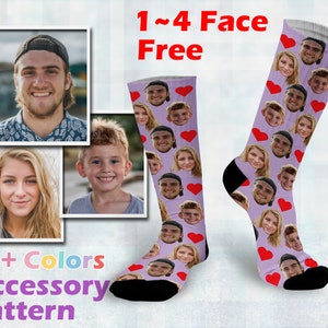 Custom Face Socks, Personalized funny socks with face, Customize socks with text, Father Days gift, personalized gift for mom, Class of 2024