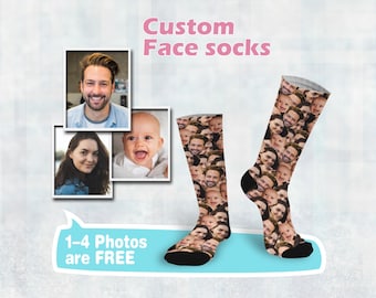 Crazy faces socks, Personalized sock, Put your face on socks, Photo socks,Custom Face Socks,graduation gifts,Class of 2026,Chirstmas Gift