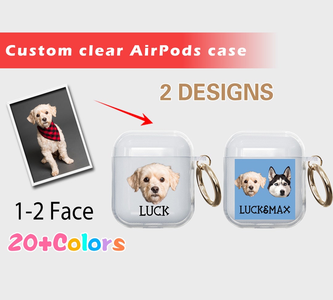 Custom Dog Clear Airpods Case Personalized AirPod Case With Etsy