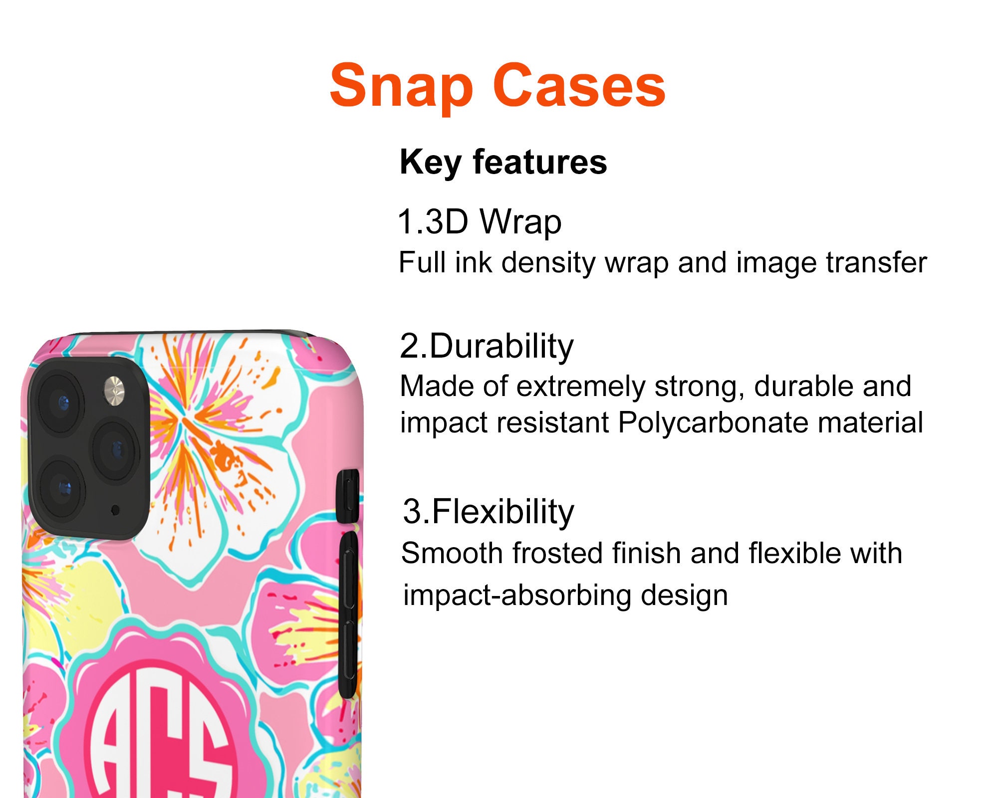 Preppy Monogram Phone Case Monogram Iphone Case Floral Phone Etsy UK