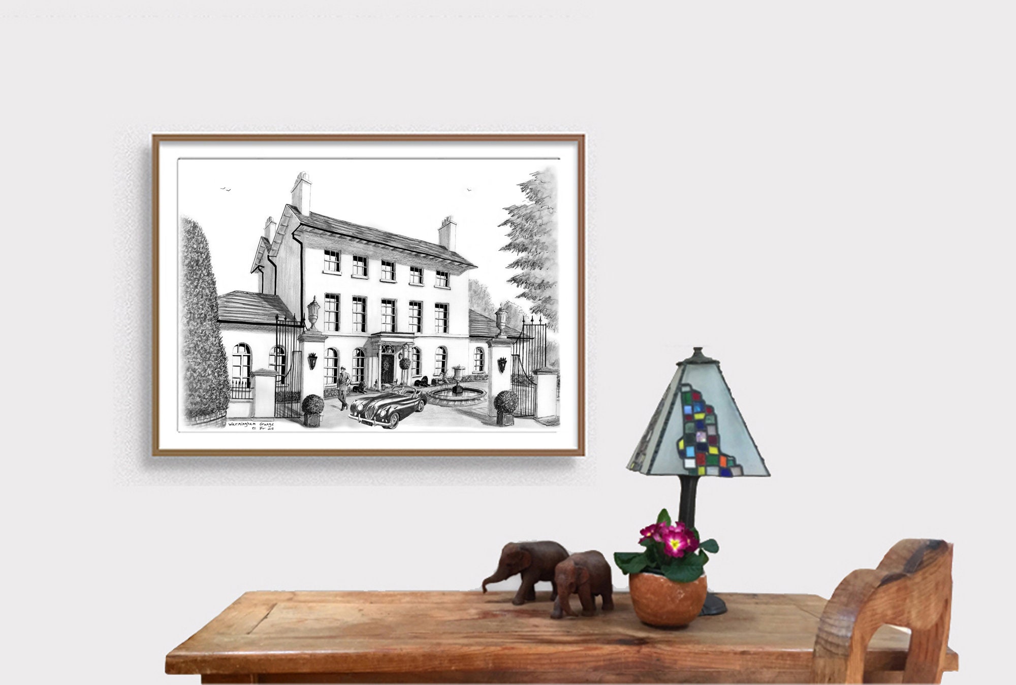 Casa de campo victoriana A4 impresión inglés histórico | Etsy