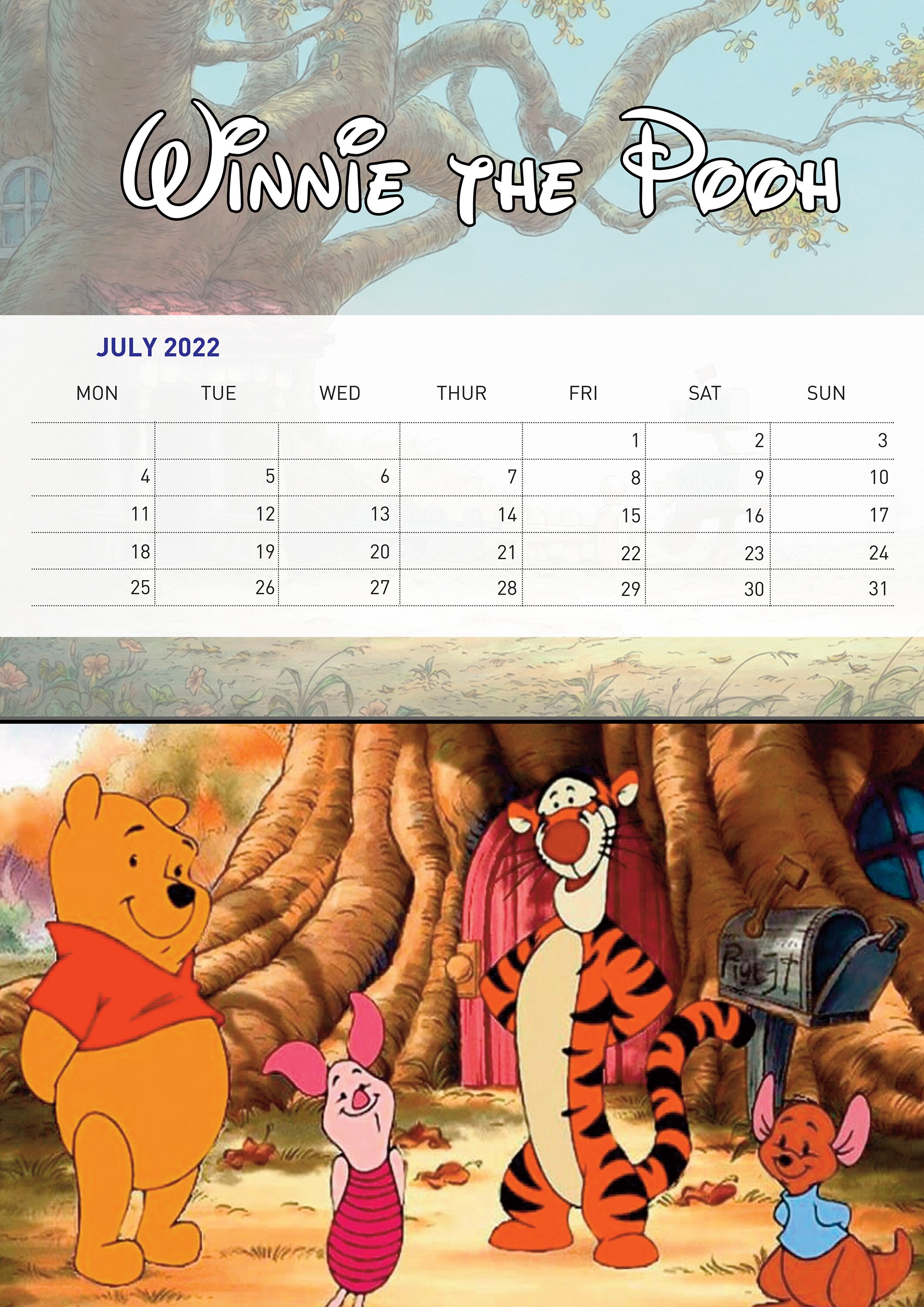 disney 2022 calendar handmade disney calendar for kids 2022 etsy