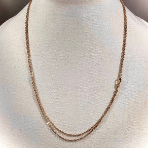 Antique Edwardian goldfill longuard slide chain, rope curb cable link watch muff chain,  HM dog clip pendant charm holder, OOAK gift for her