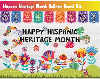 Hispanic Heritage Month Bulletin Board Kit/Classroom Wall Door Decor/Display/Printable/Print/Kindergarten/Elementary Primary School/L291