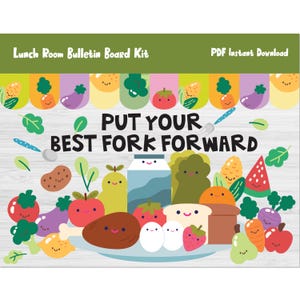 Lunchroom/Lunch Room Bulletin Board Kit/School Cafeteria Wall Decor/Decoration/Nutrition/Classroom Printable/Health Board Display/PreK/L360