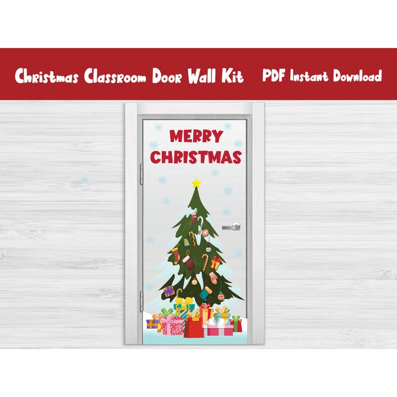 Christmas Classroom Door Decor/winter Kindergarten Wall Decoration