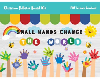 Preschool Classroom Bulletin Board Kits/Kindergarten Wall Door Display/Class Printable Decor/Teacher Resources/Primary/Elementary/L2