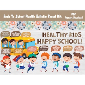 Back To School School Nurse Bulletin Board/Health/Healthy Habit/Healthcare Classroom Wall Decor/Kindergarten/Preschool/Elementary/L587