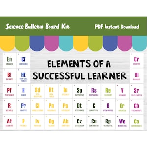 Science Themed Bulletin Board Kit/Classroom Decor/Elementary/Primary/Middle School Teacher Wall Door Display/Homeschool Printable/Print/L355
