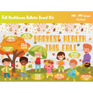 Fall School Nurse Health Bulletin Board/Healthy Habit/Healthcare/Back To School Classroom Wall Decor/Kindergarten/Preschool/Elementary/L645