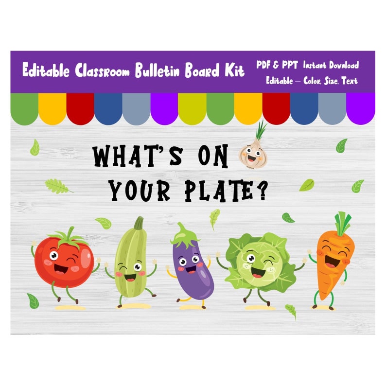 Cafeteria Bulletin Board Kit/kindergarten Lunch Room/preschool Etsy