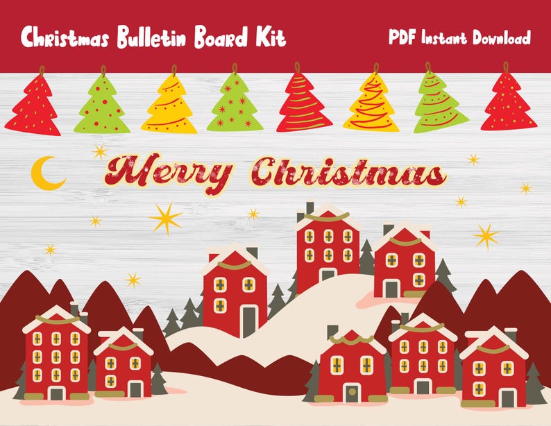 Christmas Winter Bulletin Board/december January/kindergarten Preschool