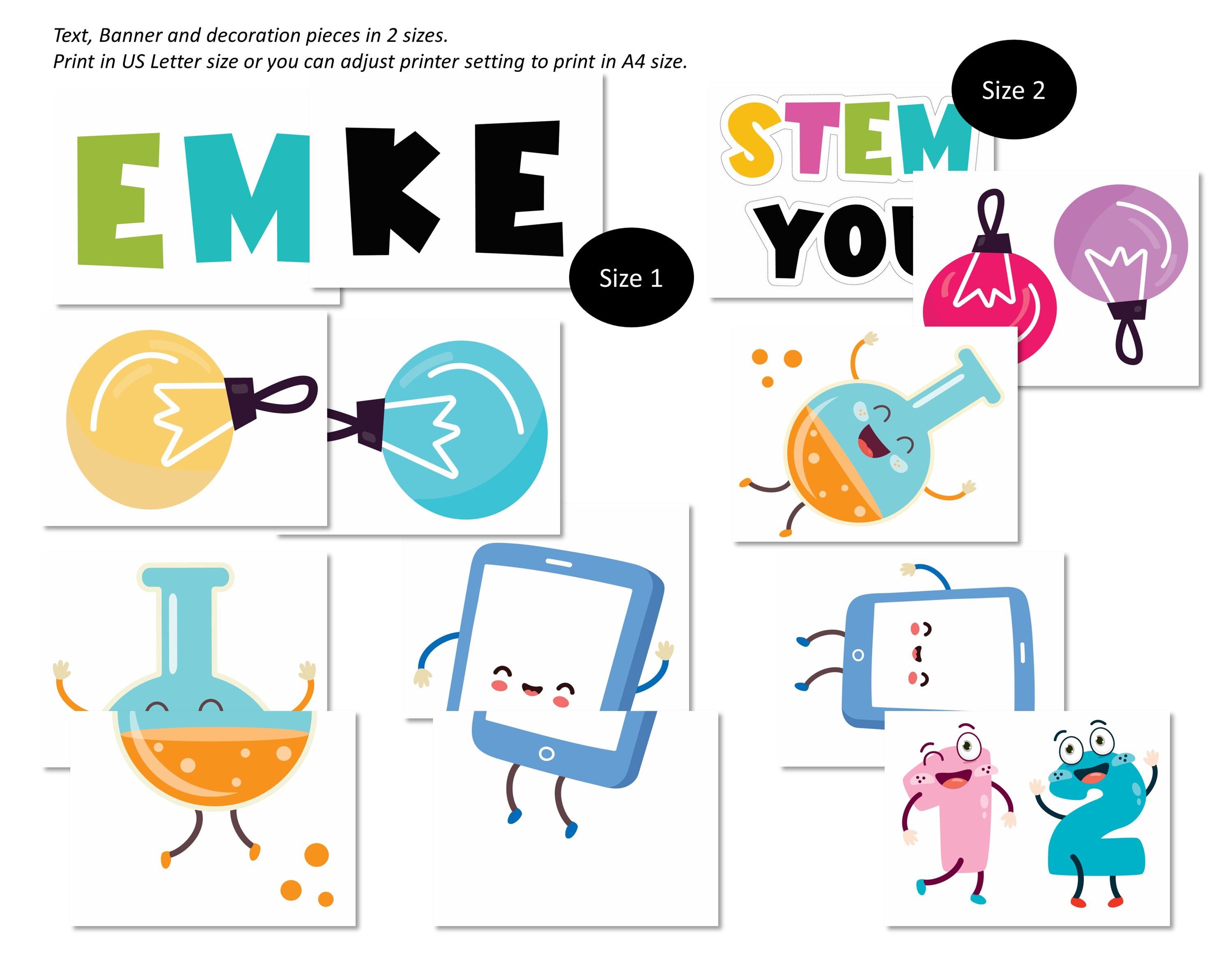 STEM Bulletin Board Kit/computer Lab/tech Technology Classroom/wall ...