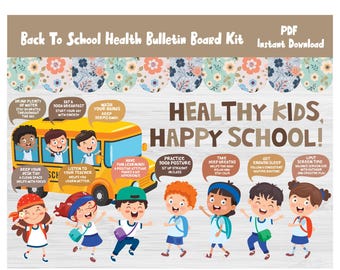 Back To School School Nurse Bulletin Board/Health/Healthy Habit/Healthcare Classroom Wall Decor/Kindergarten/Preschool/Elementary/L587