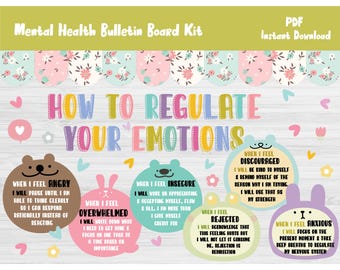 Mental Health Awareness Month Bulletin Board Kit/School Counselor/Counseling/Social Worker/Classroom Wall Decor/Motivational Printable/L534