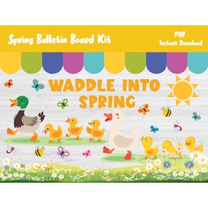 Spring Bulletin Board Kit/March Classroom Decor/Kindergarten/Preschool/Elementary School Printable/PreK Wall Display/Decoration/Print/L471