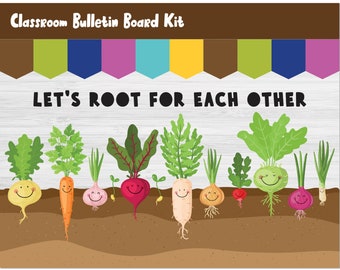 Kindergarten Bulletin Board Kits/Classroom Motivational Printable Decor/Door Wall Display/Preschool/Primary/Elementary/Root Each Other/L176
