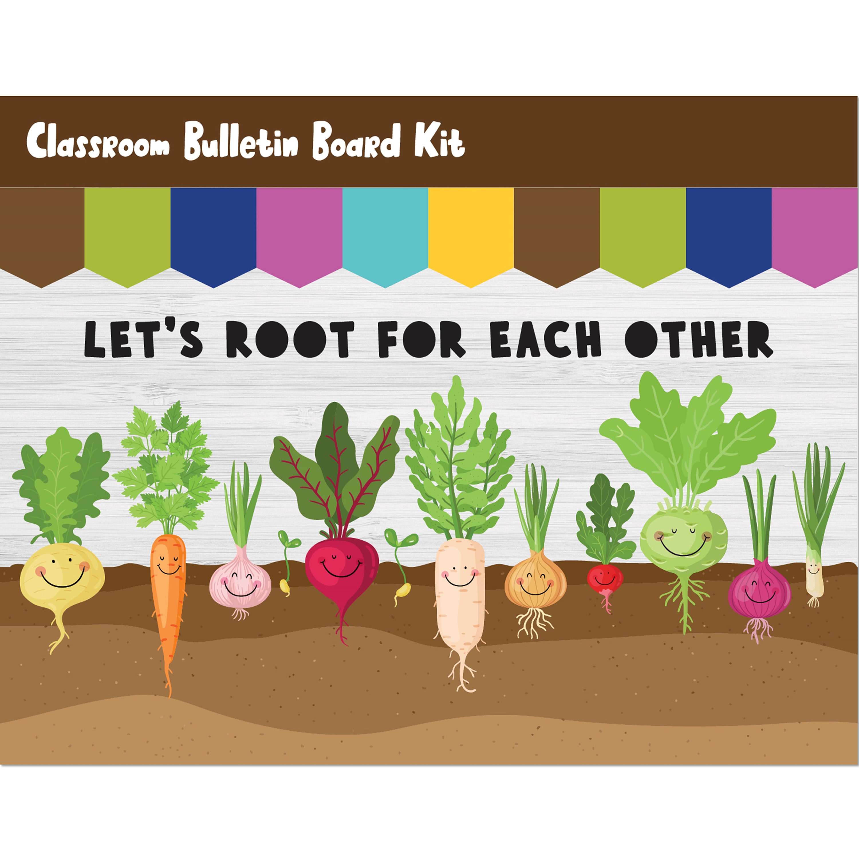 Kits de quadro de avisos de jardim de infância/decoração motivacional para impressão em sala de aula/exibição de parede de porta/pré-escola/primário/elementar/enraizar uns aos outros/L176
