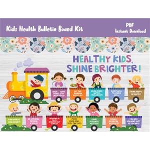 Back To School Healthy Habit Bulletin Board/Health/School Nurse/Healthcare Classroom Wall Decor/Kindergarten/Preschool/Elementary/PreK/L588