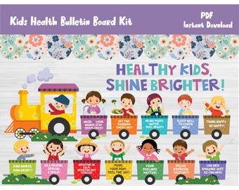 Back To School Healthy Habit Bulletin Board/Health/School Nurse/Healthcare Classroom Wall Decor/Kindergarten/Preschool/Elementary/PreK/L588