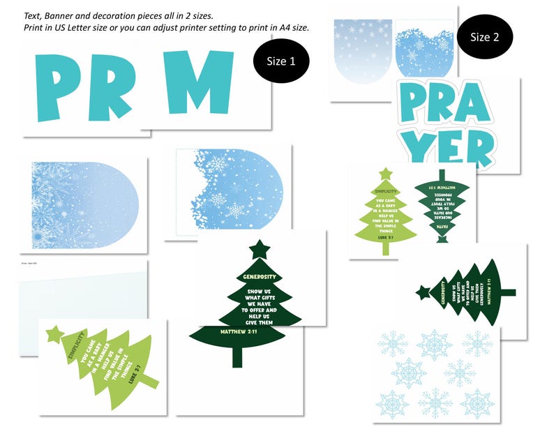 Christian Christmas Bulletin Board Kit/church/winter Classroom Wall