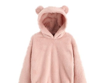 Teddy Bear Hoodie Etsy