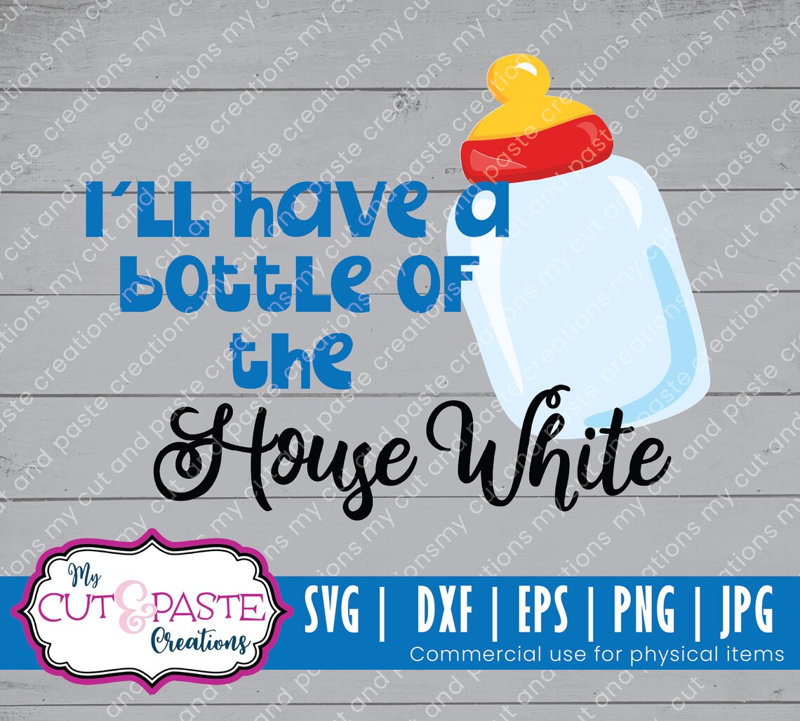 Funny Baby Bib, Baby Boy Bib SVG, Baby Bottle SVG, I'll Have a Bottle