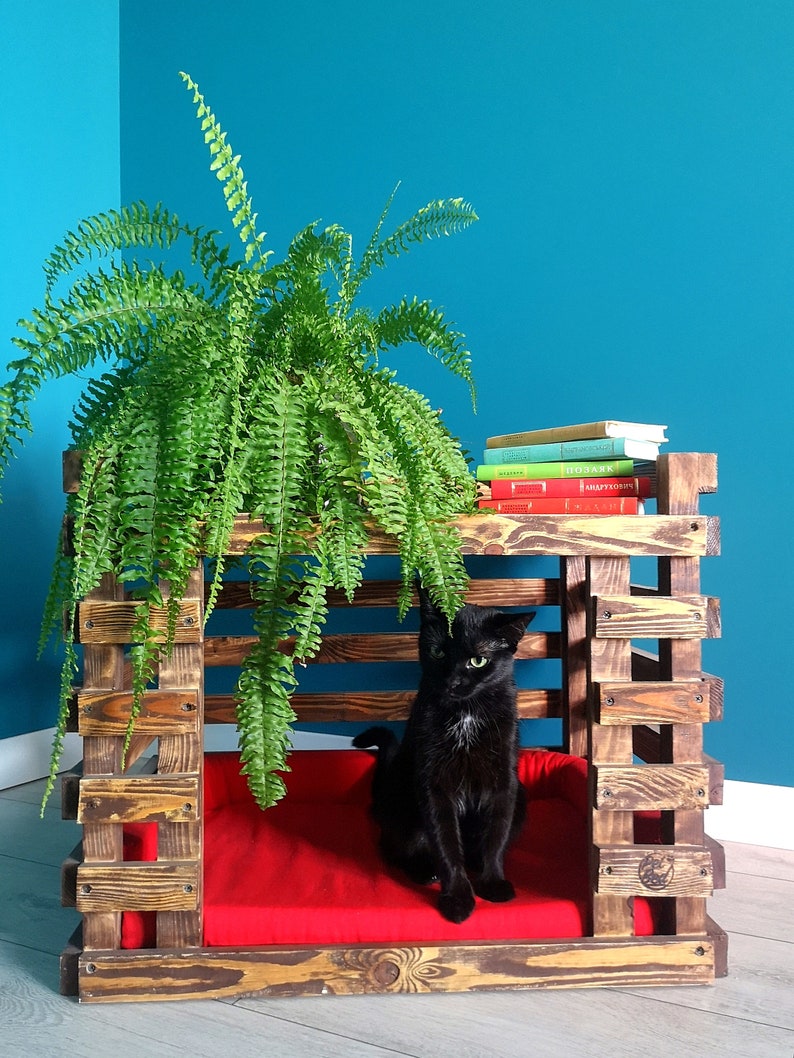 Doubledecker dog bed Dog Bunk Bed Indoor pet house Wood Etsy