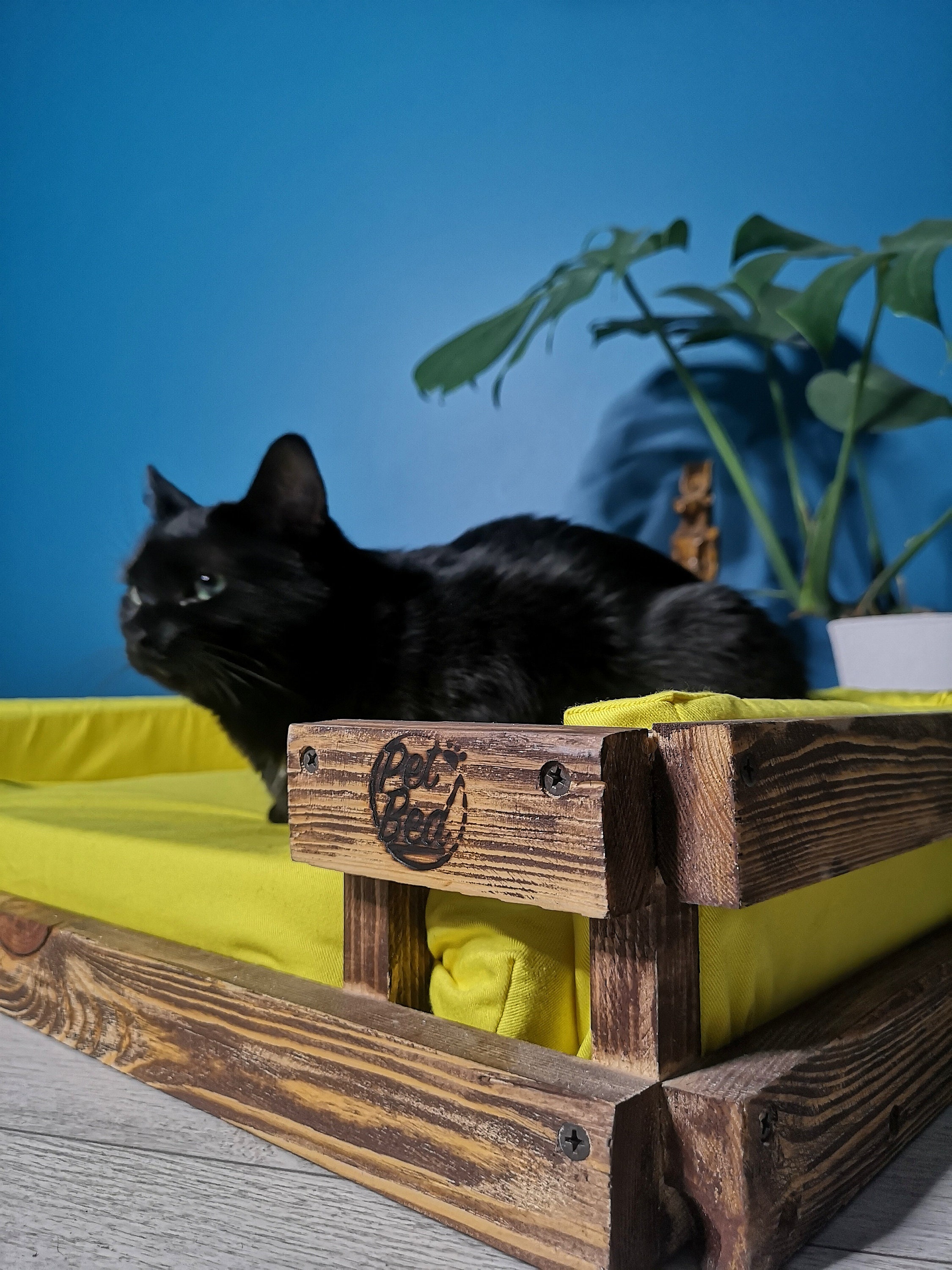 Wood pet bed Wooden cat bed Custom wood pet bed Custom Etsy