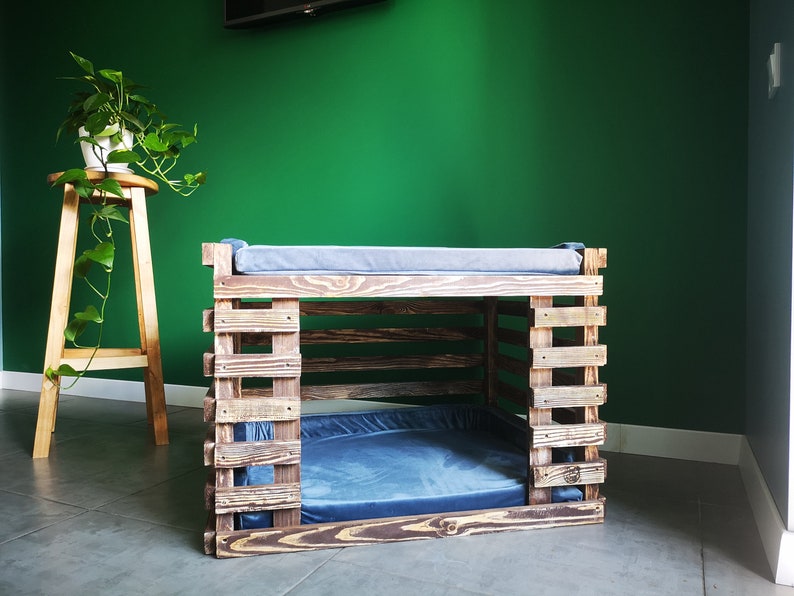 Doubledecker pet bed wooden dog house dog house with Etsy