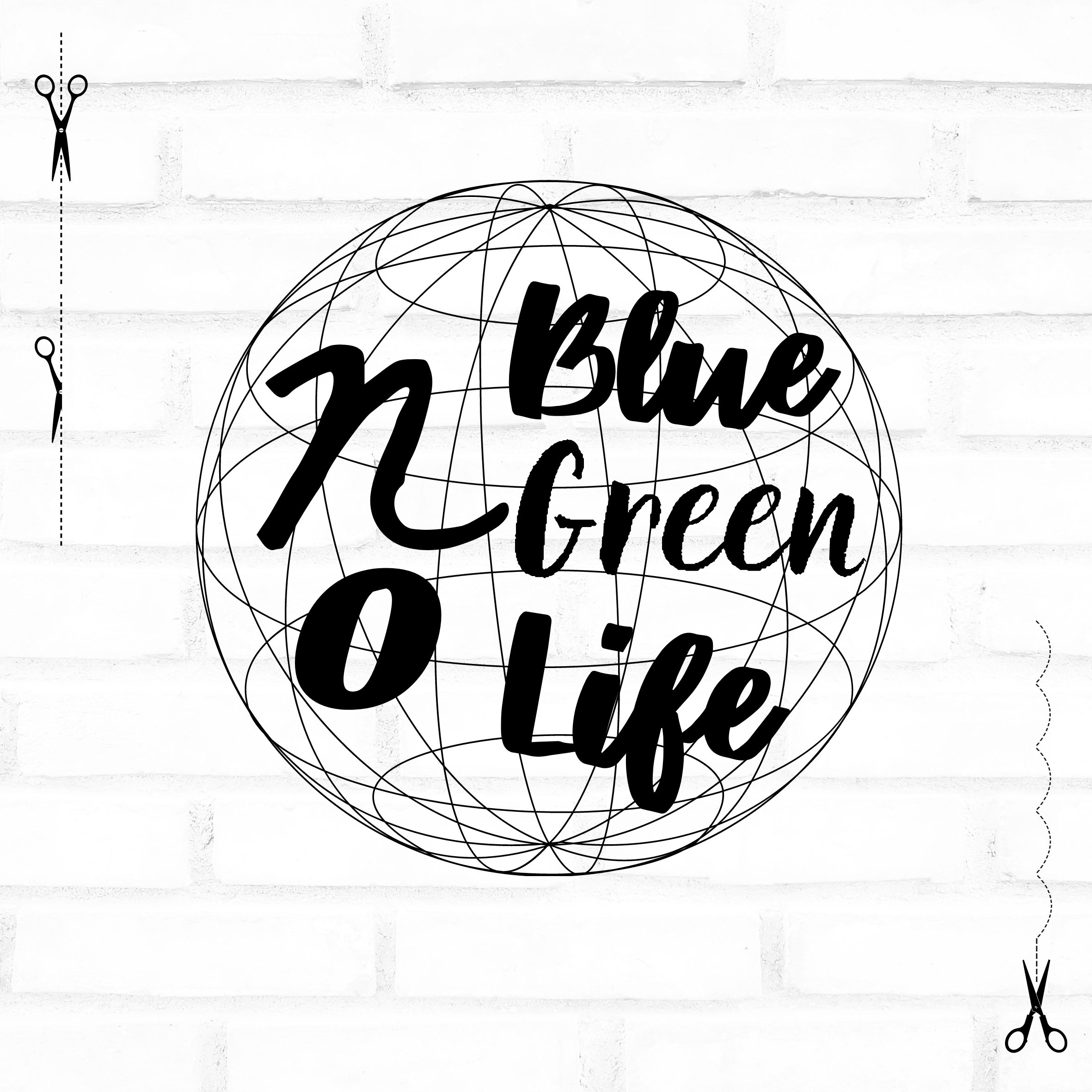 No blue no green no life Vector digital file Vector Etsy
