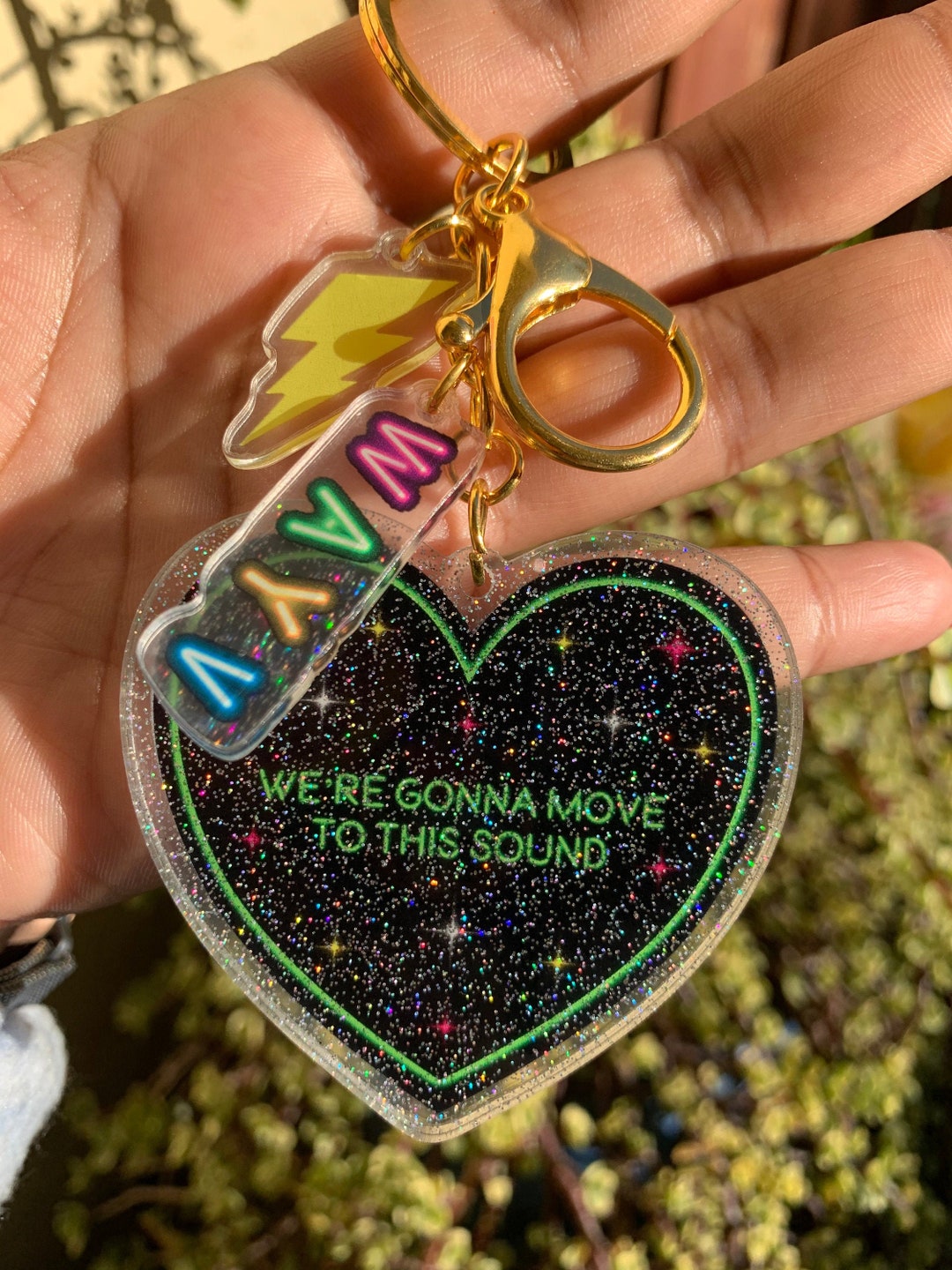 Wayv Electric Hearts Inspired Keychain Etsy