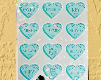 SHINee Hearts Sticker Sheet